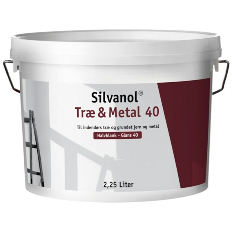 Silvanol, Træ & Metal 40, base 30, glans 40, 2,25 L