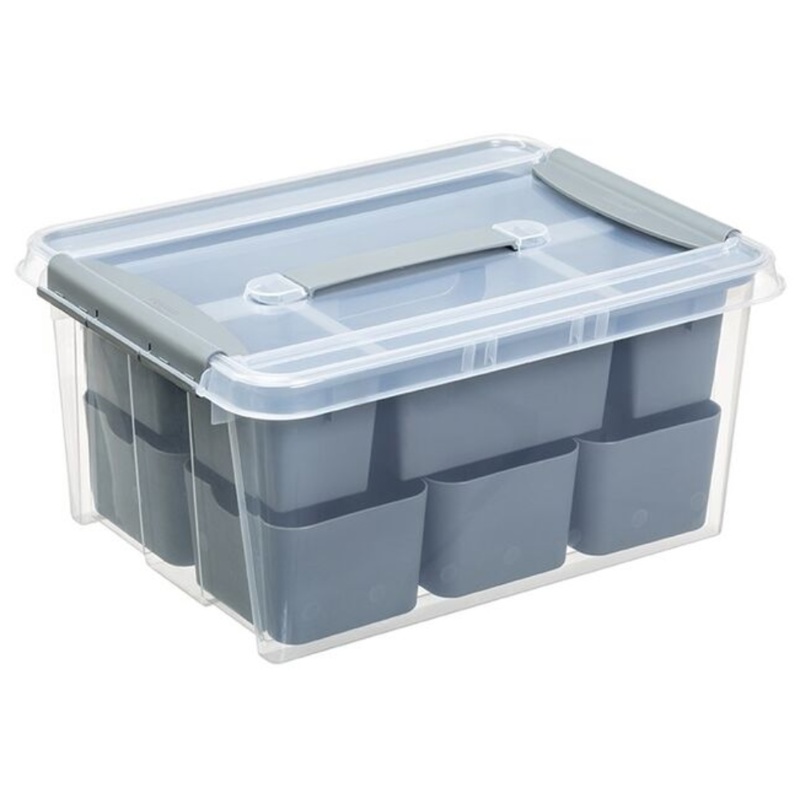 Plast Team, Opbevaringskasse m/indsats, Probox, 14 L