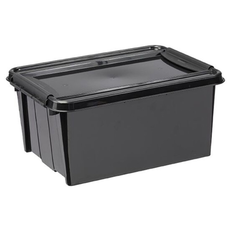 Plast Team, Opbevaringskasse, Probox Recycle, sort, 14 L
