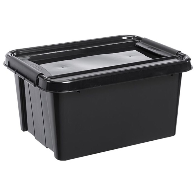 Plast Team, Opbevaringskasse, Probox Recycle, sort, 32 L