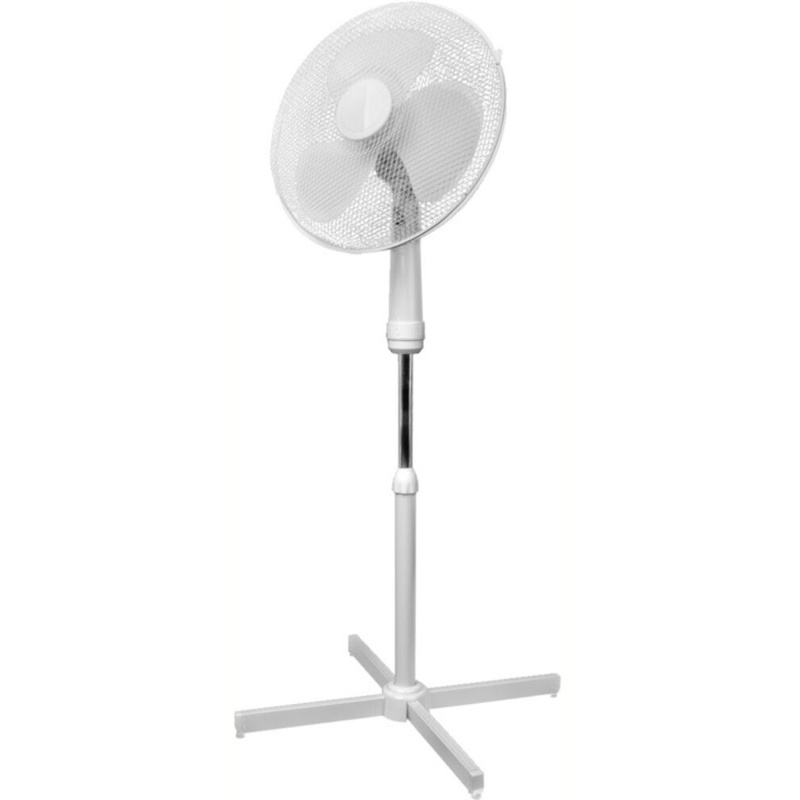 Gulvventilator, hvid, Ø40 cm