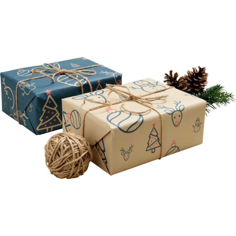 Gavepapir m/julemotiver, 5 m