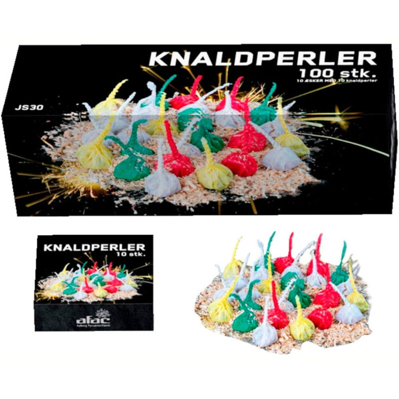 Kæmpe-knaldperler, 100 stk.