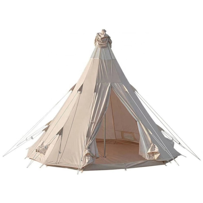 Glampingtelt, Teepee, beige