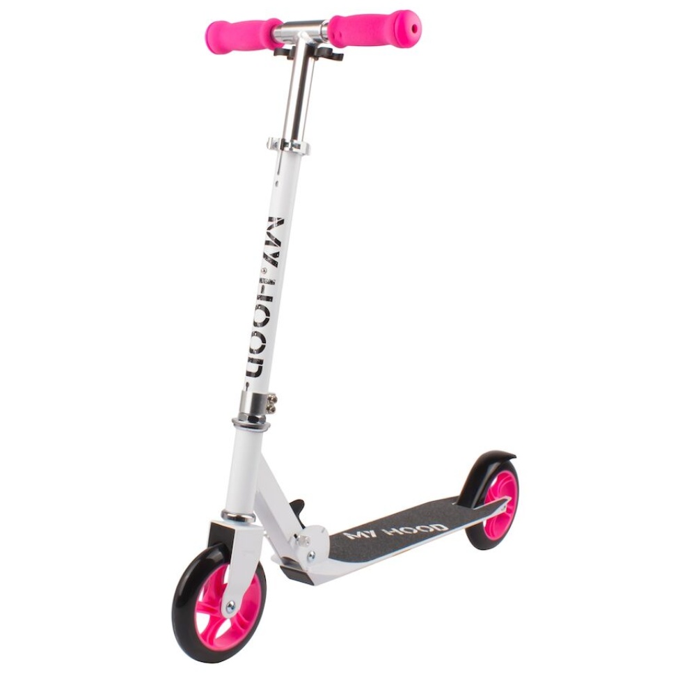 Løbehjul, hvid/pink - Silvan