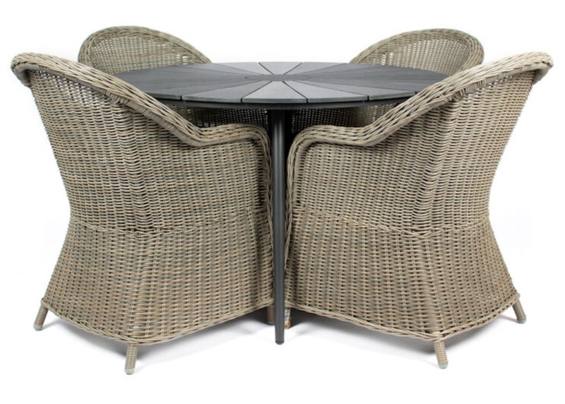 Havemøbelsæt, Torino/Vicensa, 4 stole