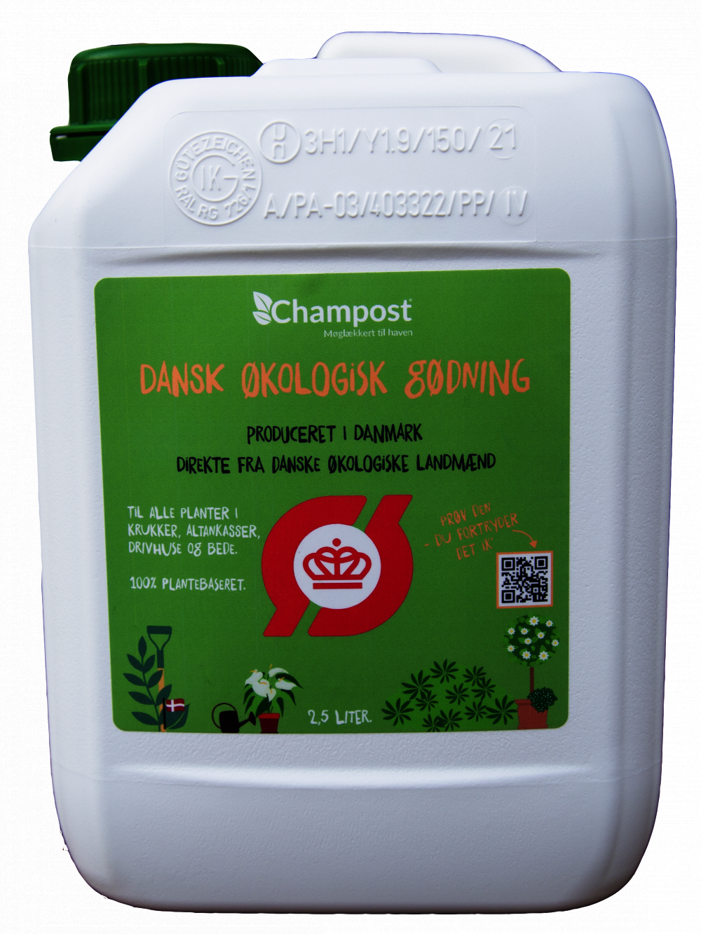 Champost, Økologisk gødning, 2,5 L - Køb Gødning & kalk online