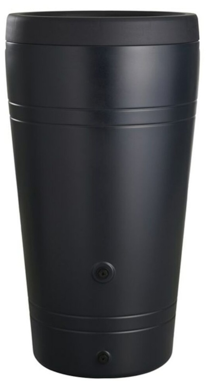 Regnvandstønde, 230 L, sort