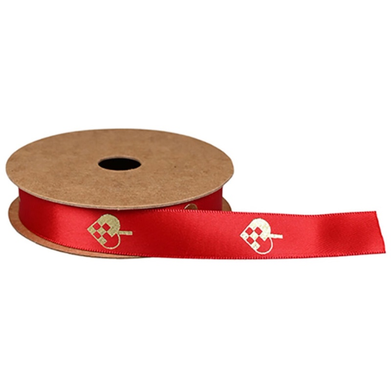 Gavebånd, rød, 10 m
