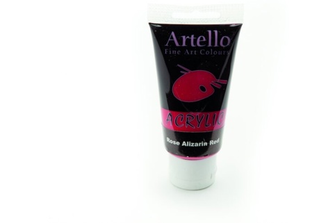 Artello, Akrylmaling, Rose Alizarin Red, 75 ml
