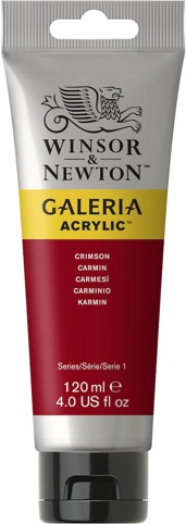 Winsor & Newton, Akrylmaling, Galeria, Crimson 203, 120 ml