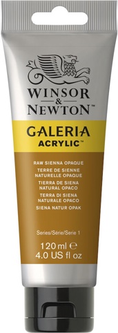 Winsor & Newton, Akrylmaling, Galeria, Raw Sienna Opaque 553, 120 ml