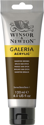 Winsor & Newton, Akrylmaling, Galeria, Vandyke Brown 676, 120 ml