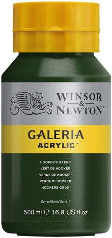 Winsor & Newton, Akrylmaling, Galeria, Hooker’s Green 311, 500 ml