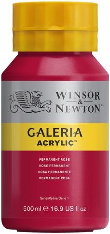 Winsor & Newton, Akrylmaling, Galeria, Perm. Rose 502, 500 ml