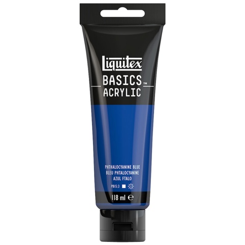 Liquitex, Akrylmaling, Basics, Phthalocyanine Blue 316, 118 ml