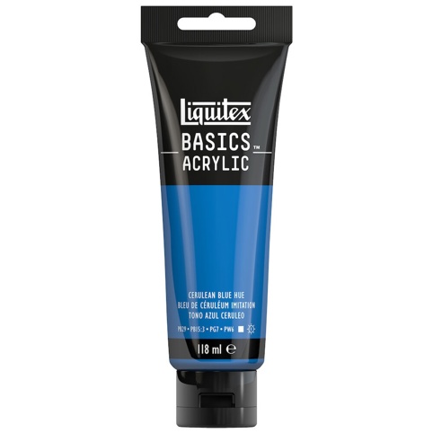 Liquitex, Akrylmaling, Basics, Cerulean Blue Hue 470, 118 ml