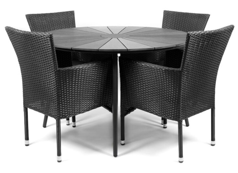 Havemøbelsæt, Torino/Habana, 4 stole