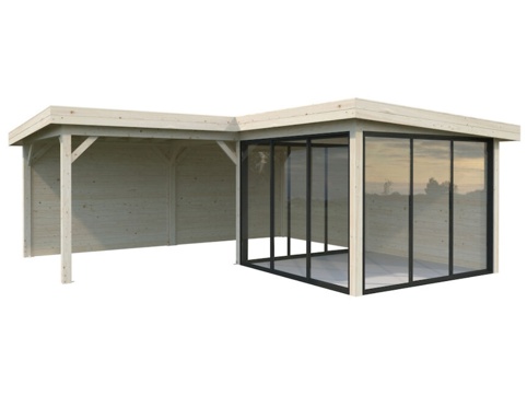 Havehus m/overdækning, Lenna 412, 24,9 m², natur