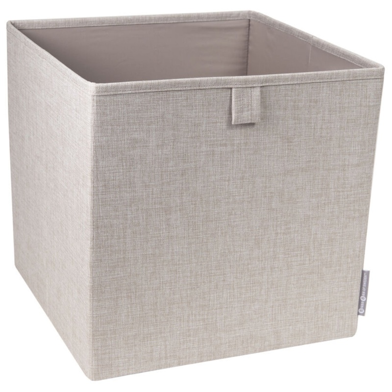 Bigso, Opbevaringsboks, beige, 31,5x31,5 cm