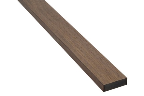 Fjordwall, Afslutningsliste, røget eg, sort kerne, 19x65x3000 mm