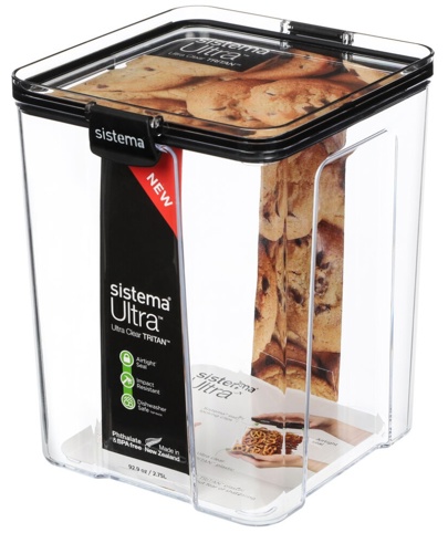 Sistema, Madopbevaringsboks, Tritan Ultra, plast, 2,75 L