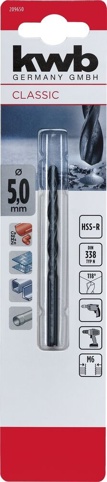 KWB, Metalbor, sort HSS, Ø5 mm