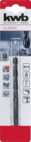 KWB, Metalbor, sort HSS, Ø7 mm