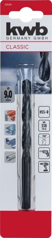 KWB, Metalbor, sort HSS, Ø9 mm