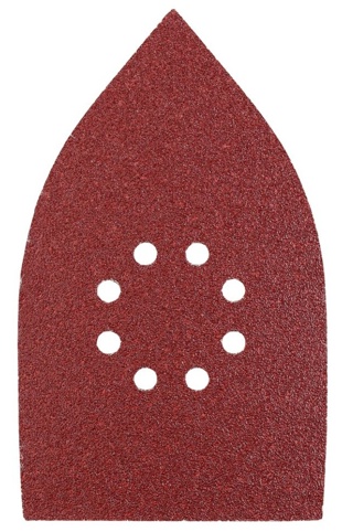 KWB, Slibebladssæt til trekantssliber, K60/K120/K180, 107x175 mm, 12 dele