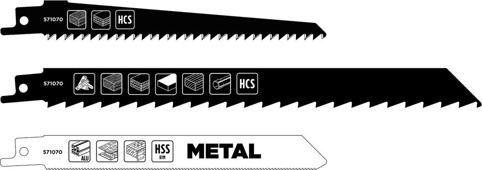 KWB, Bajonetsavklingesæt, træ/metal, 3 dele