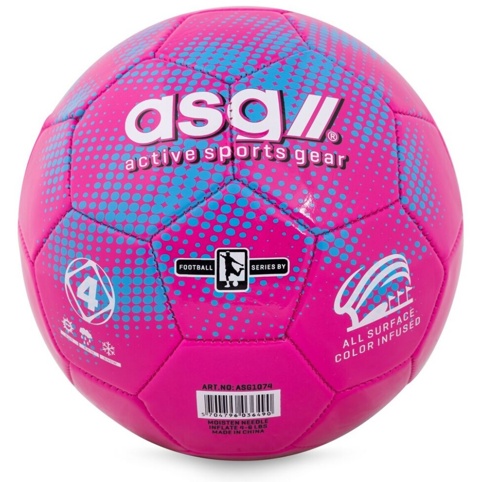 ASG, Fodbold, str/4, pink/blå