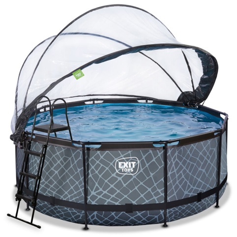 Exit Toys Stone, Pool m/tag, Ø360 cm, 10.126 L