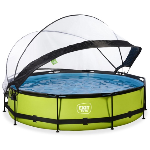 Exit Toys Lime, Pool m/tag, Ø360 cm, 6.125 L