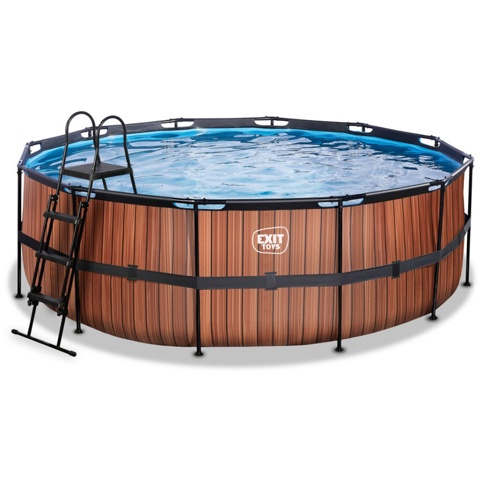 Exit Toys Wood, Pool, Ø427 cm, 14.758 L