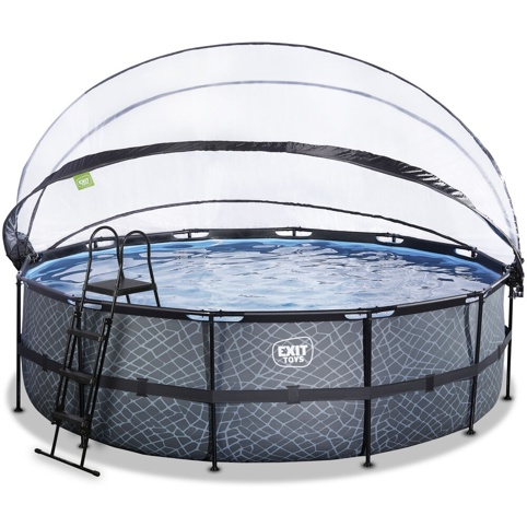 Exit Toys Stone, Pool m/tag, Ø488 cm, 19.330 L