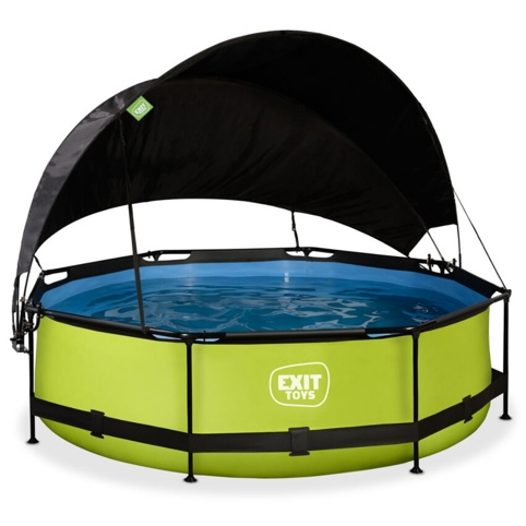 Exit Toys Lime, Pool m/solskærm, Ø300 cm, 4.383 L