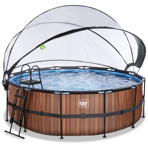 Exit Toys Wood, Pool m/tag, Ø427 cm, 14.758 L