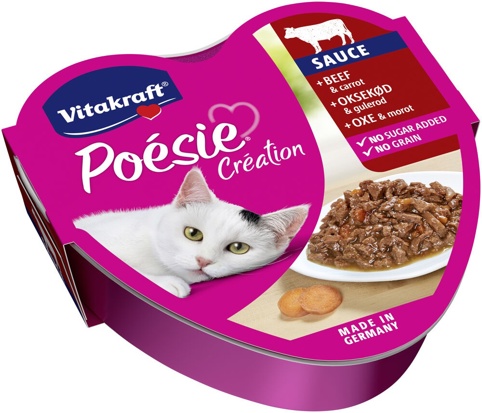 Vådfoder m/oksekød, 85 g