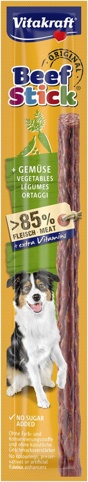 Snack-stick m/grøntsager, Beef Stick Menü