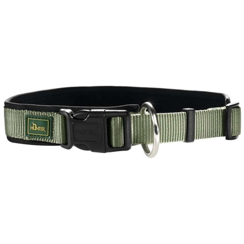Hunter Neopren Plus, Hundehalsbånd, 45-50 cm, oliven