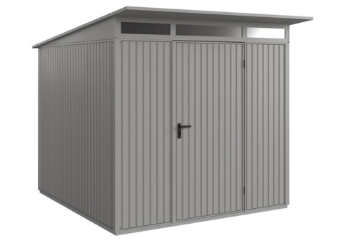 Hörmann Ecostar, Redskabsskur m/1 fløjet dør, Trend, grå aluminium