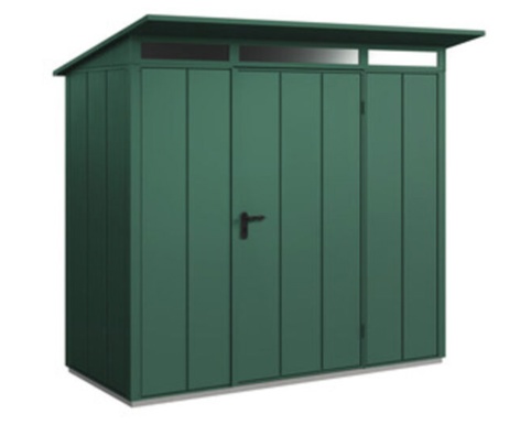 Hörmann Ecostar, Redskabsskur m/1 fløjet dør, Elegant, mosgrøn