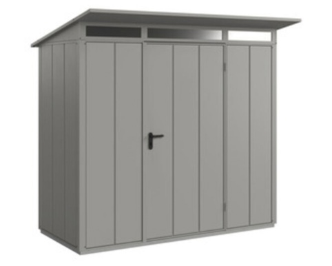 Hörmann Ecostar, Redskabsskur m/1 fløjet dør, Elegant, grå aluminium