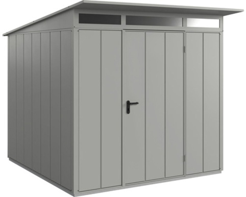 Hörmann Ecostar, Redskabsskur m/1 fløjet dør, Elegant, grå aluminium