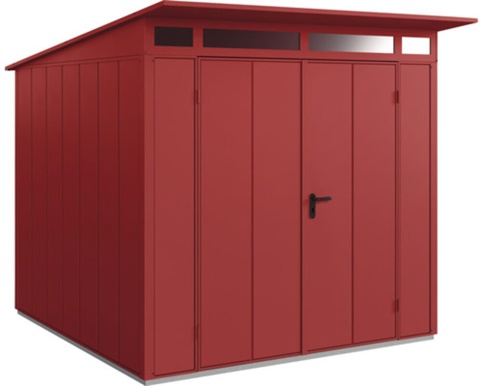 Hörmann Ecostar, Redskabsskur m/2 fløjet dør, Elegant, purpurrød