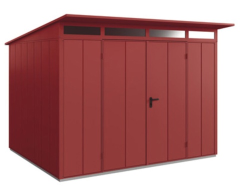 Hörmann Ecostar, Redskabsskur m/2 fløjet dør, Elegant, purpurrød