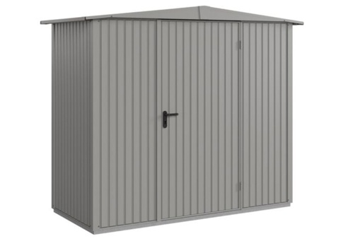 Hörmann Ecostar, Redskabsskur m/1 fløjet dør, Trend, grå aluminium