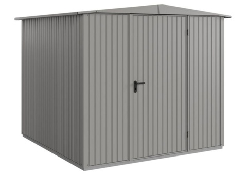 Hörmann Ecostar, Redskabsskur m/1 fløjet dør, Trend, grå aluminium