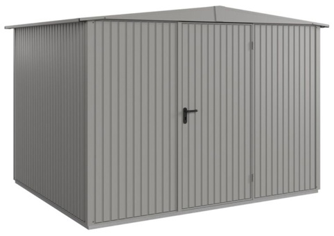 Hörmann Ecostar, Redskabsskur m/1 fløjet dør, Trend, grå aluminium